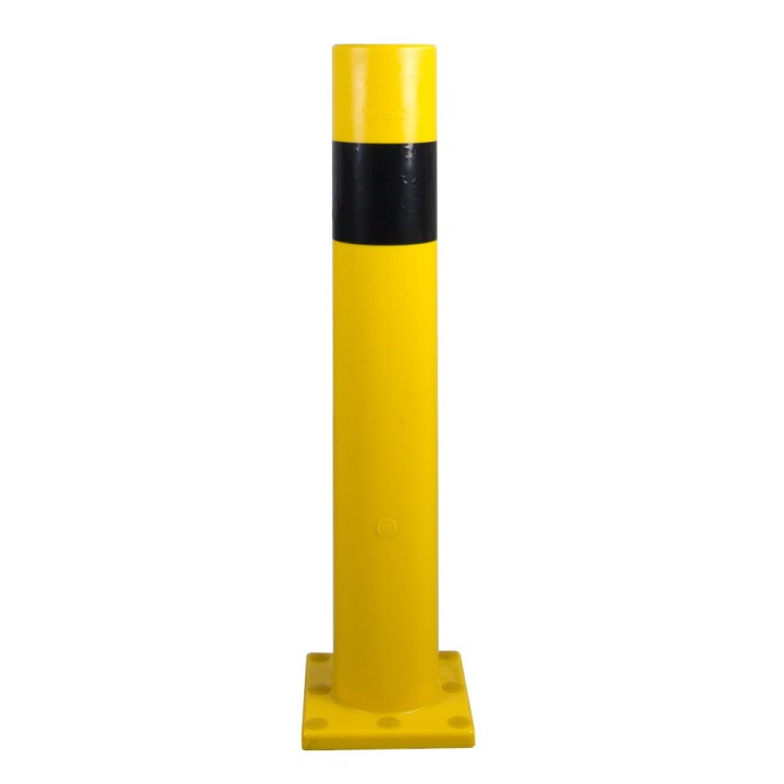 Butée TPX Viso, mémoire de forme - A fixer - Noir-jaune L 1180 x Ht 120 - Ø 80 mm