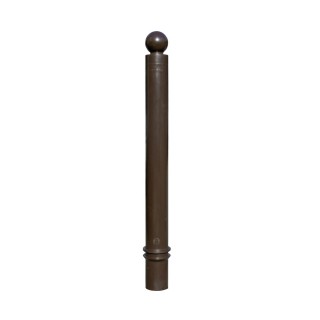 Poteau TPZ Viso, mémoire de forme - A sceller - Marron - Tête boule Ht 1130 - Ø 80 mm