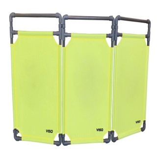 Barrière Travo Viso PVC - 3 vantaux - Jaune uni L 1700 x H 1000 mm