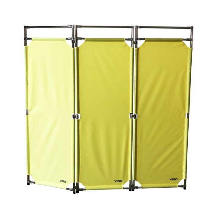 Barrière Travo Viso INOX - 3 vantaux - Jaune L 1700 x H 1800 mm