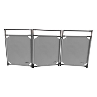 Barrière Travo Viso INOX - 3 vantaux - Gris uni L 1700 x H 1000 mm