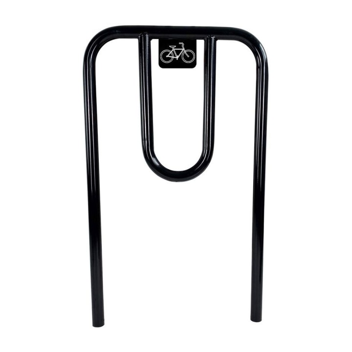 Epingle à vélo Viso à sceller au sol - Acier - Noir