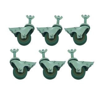 Lot de 6 roulettes Viso pour barrière de chantier BAR4000