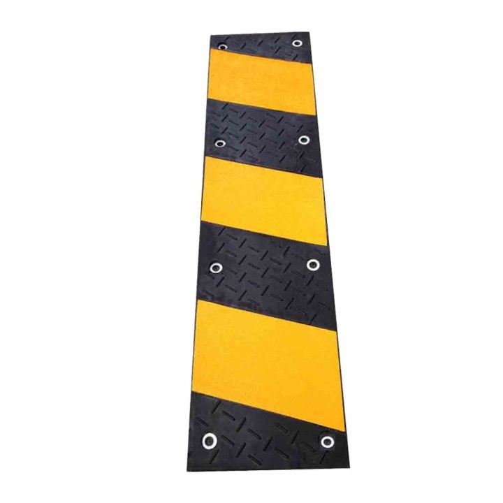 Rampe ralentisseur de portail Viso noir-jaune - Longueur 1200 mm