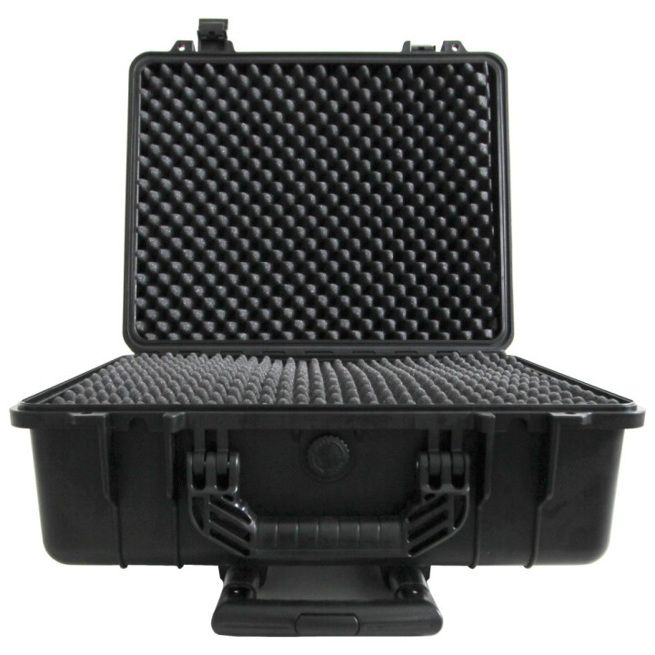 Valise étanche WAT IP67 Viso, roulettes + poignée télescopique + mousse prédécoupée L 475 x l 390 x H 220 mm