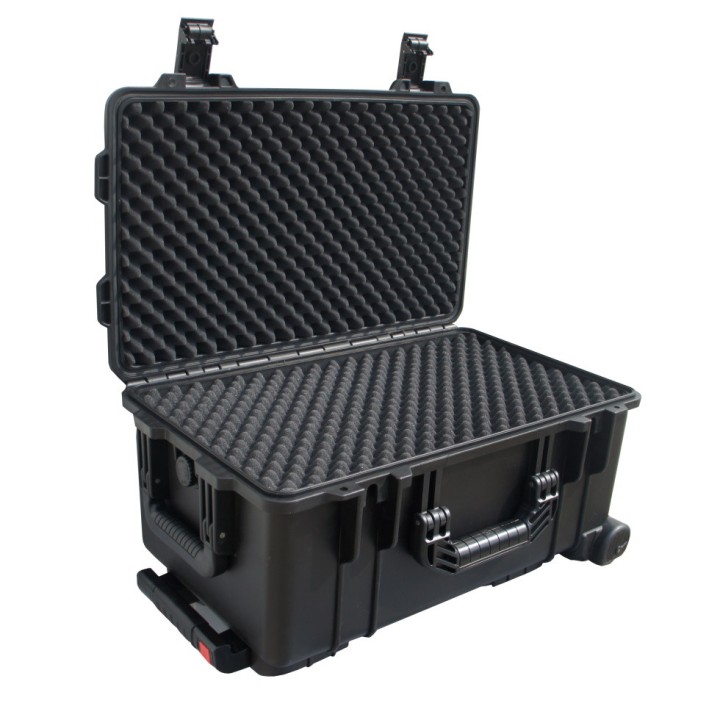 Valise étanche WAT IP67 Viso, roulettes + poignée télescopique + mousse prédécoupée L 625 x l 420 x H 340 mm
