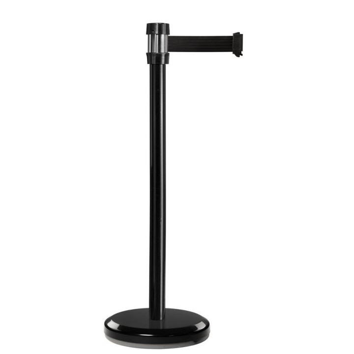 Poteau noir RS2 Viso - sangle 2 m - noire