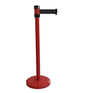 Poteau rouge RS2 Viso - sangle 2 m - noire