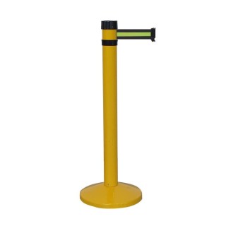Poteau jaune RS4 Viso - sangle 4 m - noire-jaune-noire - larg. 50 mm