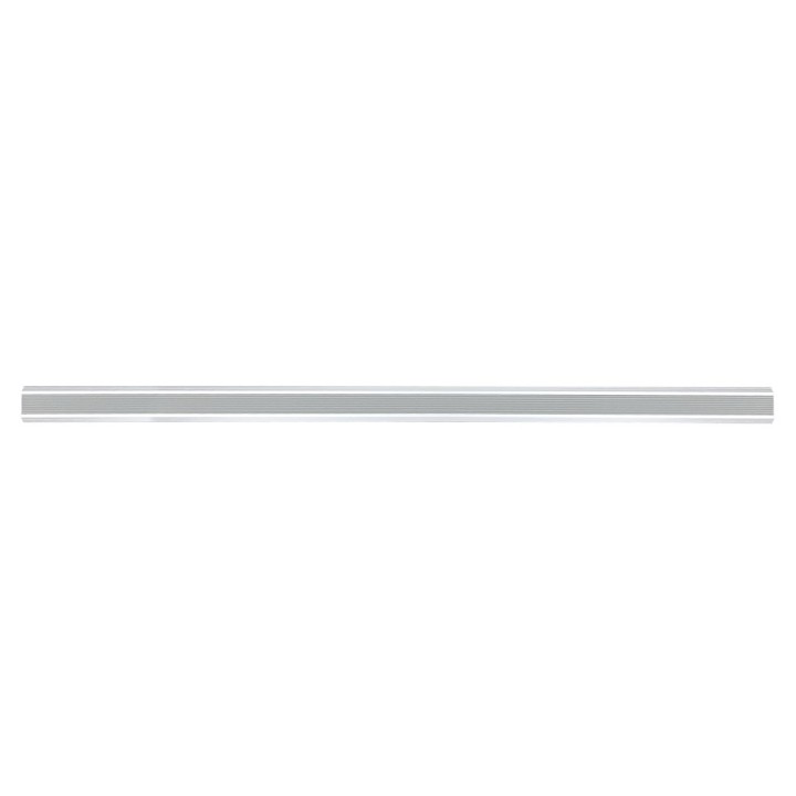 Plat de marche Viso antidérapant acier recouvert PVC gris - 1300 x 50 x 50 mm - Lot de 10