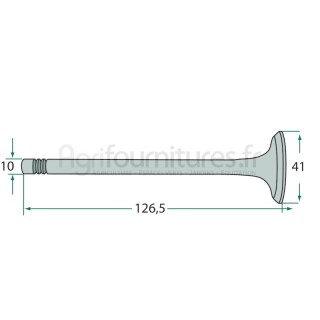 Soupape d'admission modèles G 25,G 30,G 35,G 40,G 45,G 50,G 60,G 75 par Güldner