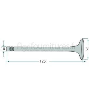 Soupape d'échappement modèles Perfekt 400 rond,Perfekt 301,401 par Hanomag