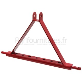 Barre à trous cat.2 diam. 26 mm, dim. 900 x 80 x 40 mm