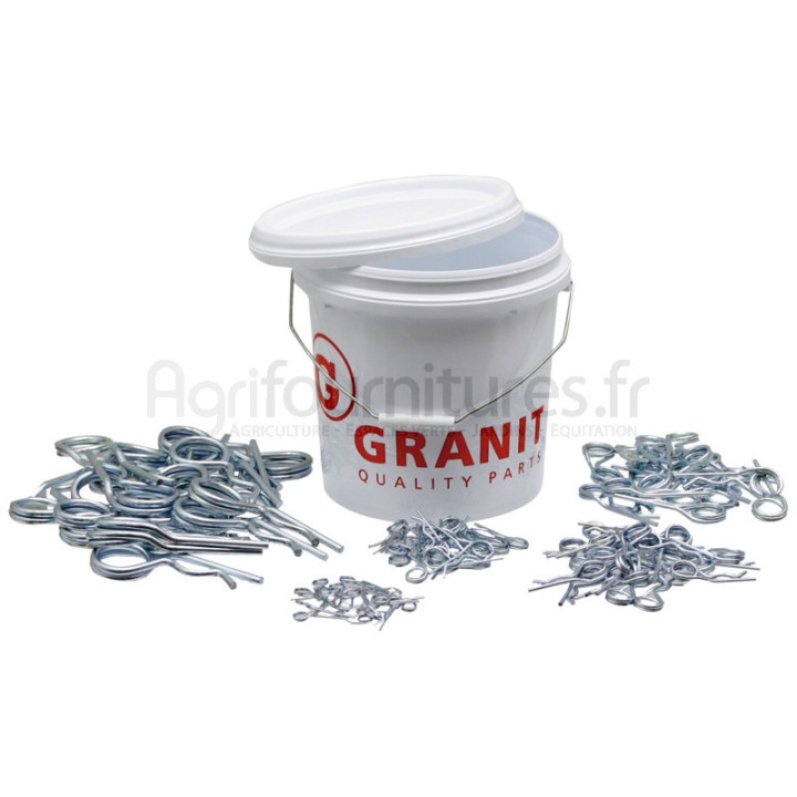 Assortiment de goupilles Bêta et Clips, 20 unités de chaque dimensions
