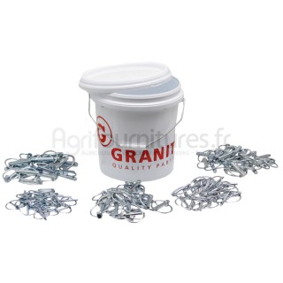 Assortiment de goupilles clips standard 20 unités de chaque dimensions