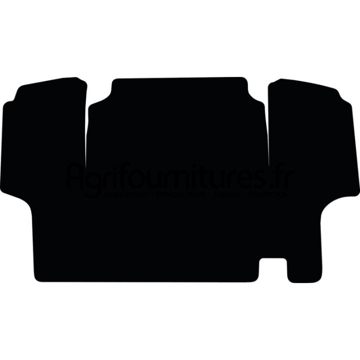 Tapis de sol en velours noir pour tracteurs Case IH