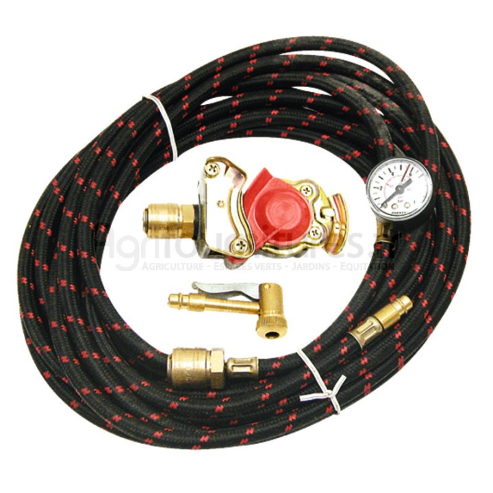 Gonfleur avec manomètre, flexible long. 8 m