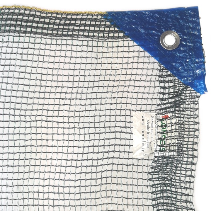 Filet de récolte LONODIS V2019 anti-UV fendu double trame 50g / m2 vert