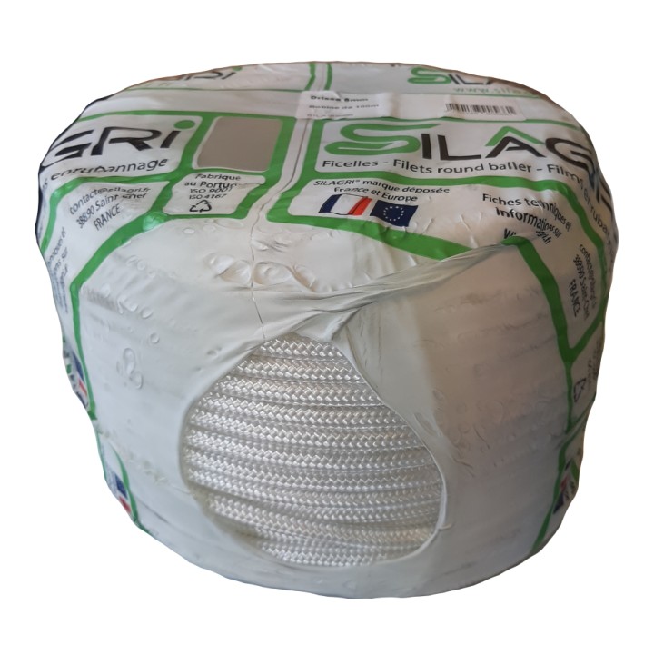 Corde - Drisse Polyamide diamètre 8mm Bobine de 100m