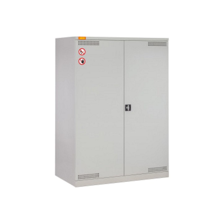Armoire à fût 14/20, bac de rétention PE 250 L et caillebotis acier galvanisé Cemo