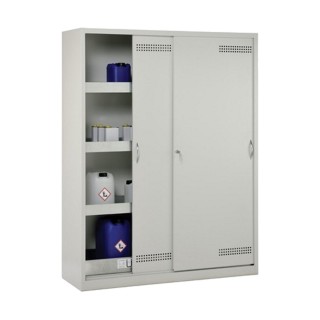 Armoire de sûreté produits chimiques et toxiques, portes coulissantes Cemo