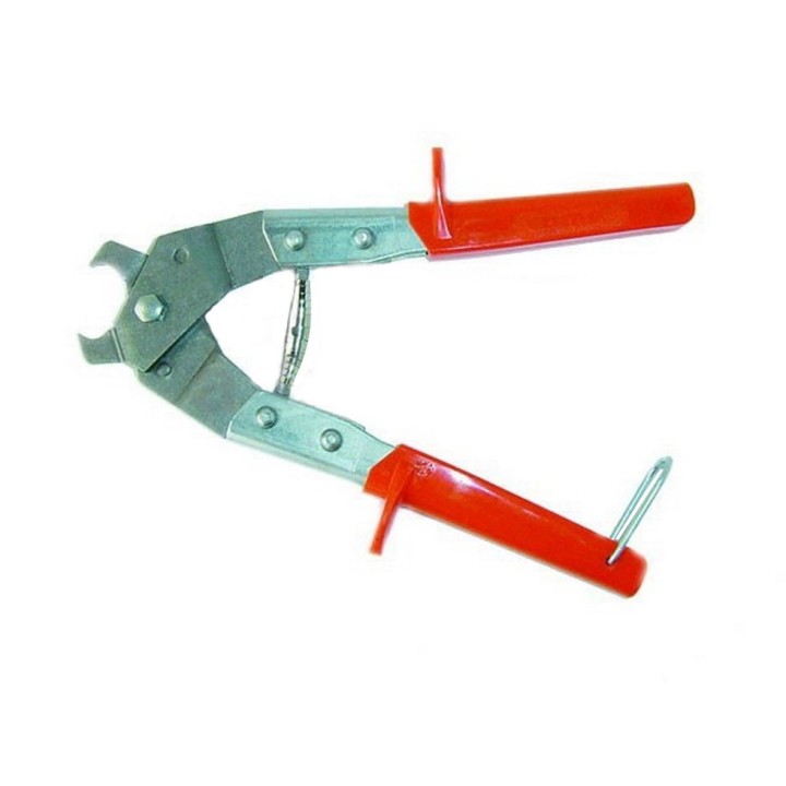 Pince à grillage pour fixation de grillage sur piquets tubulaires