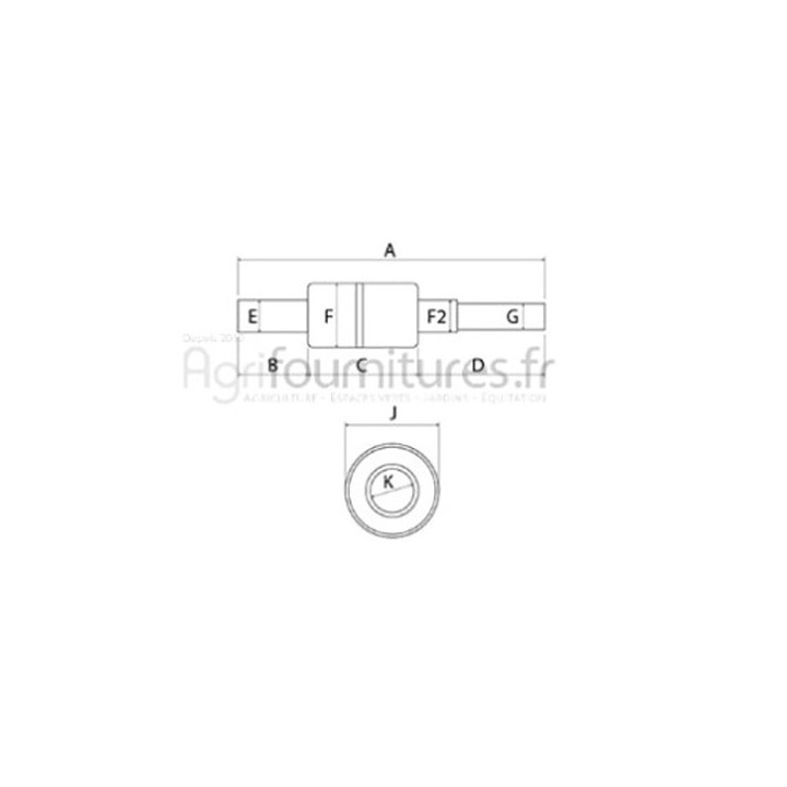 Jeu de réparation de pompe à eau Bepco 20/131-85 pour tracteur