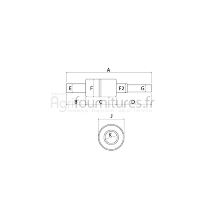 Jeu de réparation de pompe à eau Bepco 20/131-84 pour tracteur