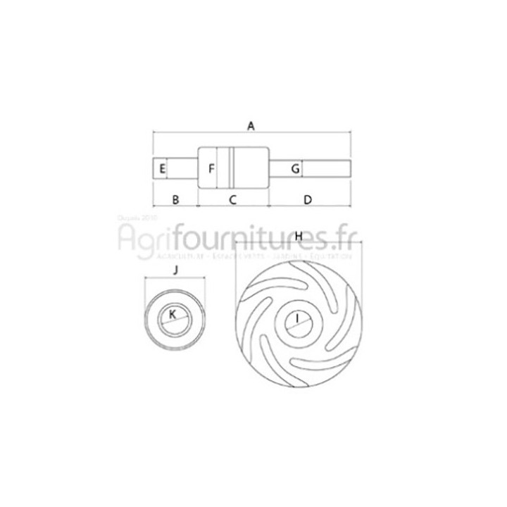 Jeu de réparation de pompe à eau Bepco 26/131-192 pour tracteur