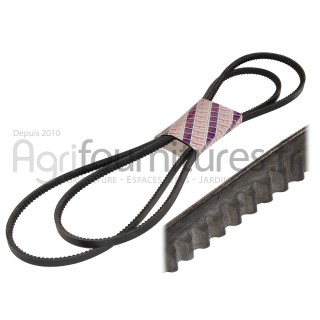 Paire de courroies trapézoïdales 13 x 1462 la Bepco 30/144-124 pour tracteur