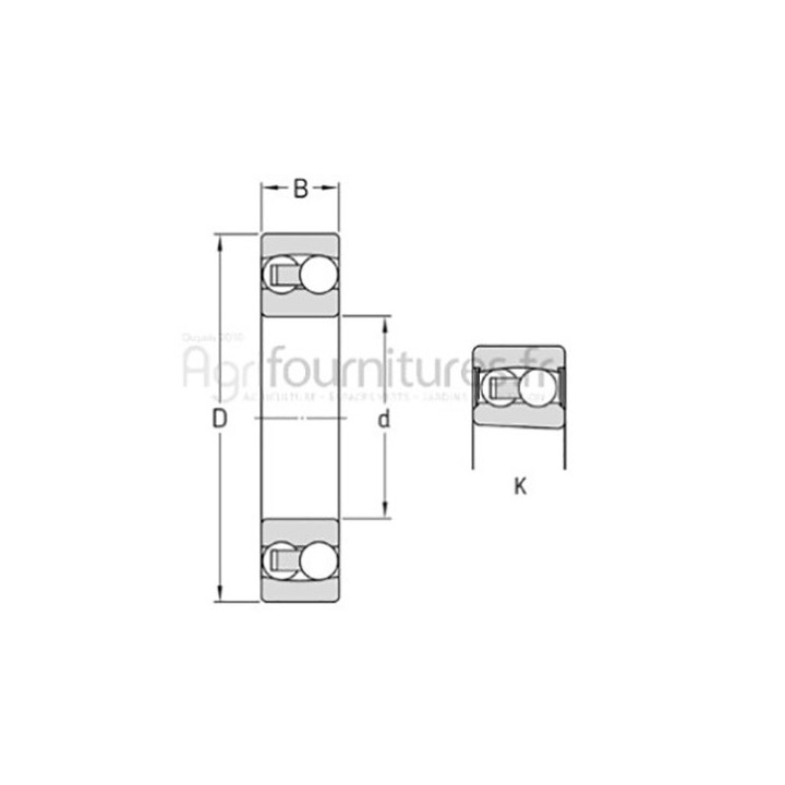 Paire de courroies trapézoïdales 13 x 1462 la Bepco 30/144-124 pour tracteur
