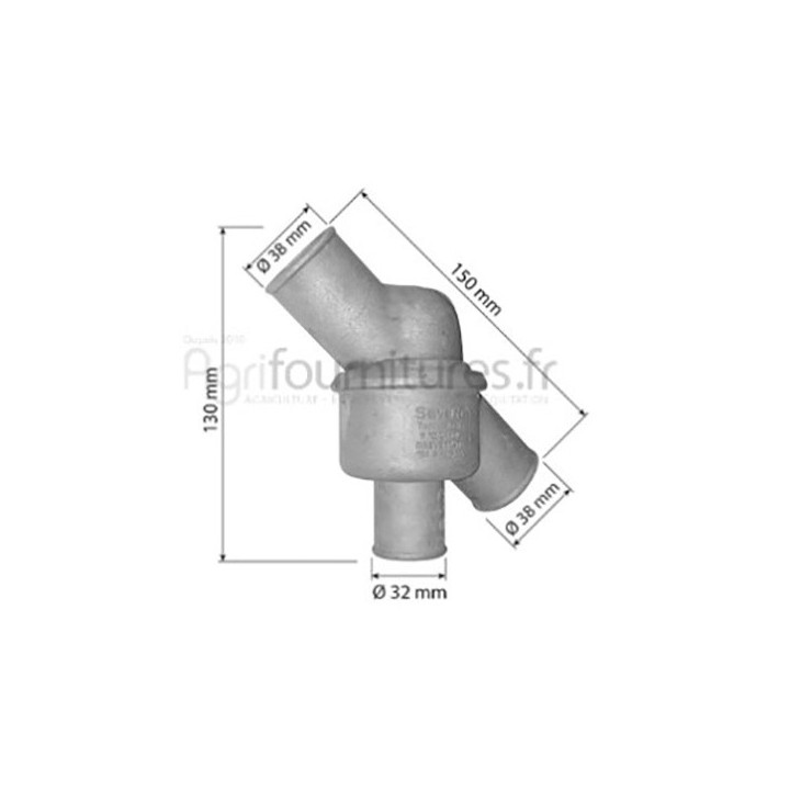 Thermostat Ø 38 x 38 x 32 mm - 79°c Bepco 23/143-31 pour tracteur