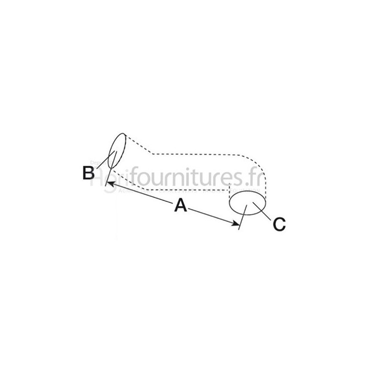 Durite supérieure Ø 37 x 37 mm Bepco 26/153-17 pour tracteur