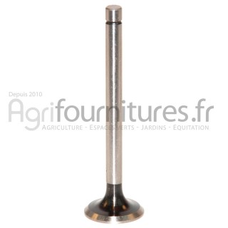 Soupape d'échappement Ø 36.4 x 10 mm - l 129.5 mm - 45° Bepco 37/Z69010554 pour tracteur