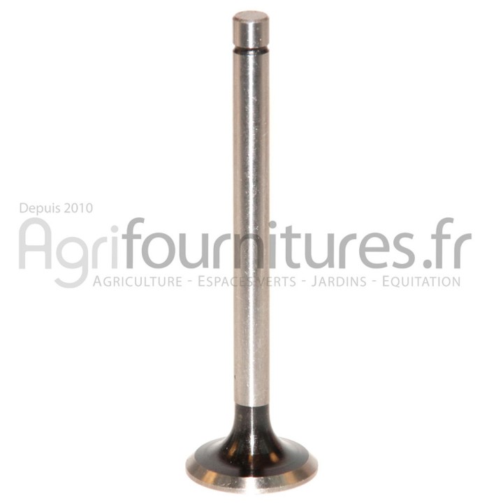 Soupape d'échappement Ø 36.4 x 10 mm - l 129.5 mm - 45° Bepco 37/Z69010554 pour tracteur