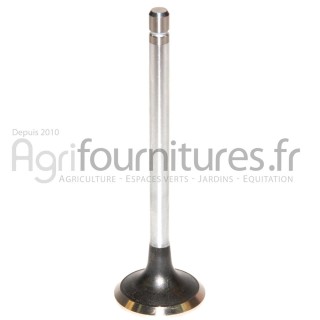 Soupape d'échappement Ø 37.62 x 7.98 mm - l 125.58 mm - 45° Bepco 23/43-254 pour tracteur