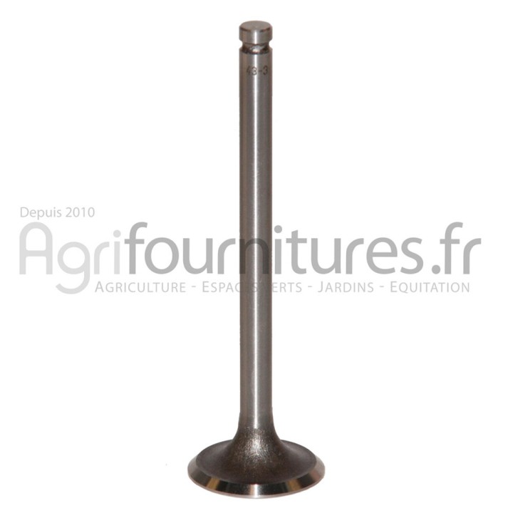 Soupape d'échappement Ø 33.4 x 7.9 mm - l 114.3 mm - 45° Bepco 30/43-3 pour tracteur