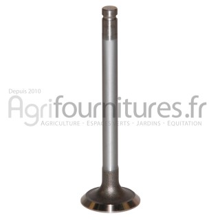 Soupape d'échappement Ø 36.6 x 9.5 mm - l 123.3 mm - 45° Bepco 30/43-6 pour tracteur