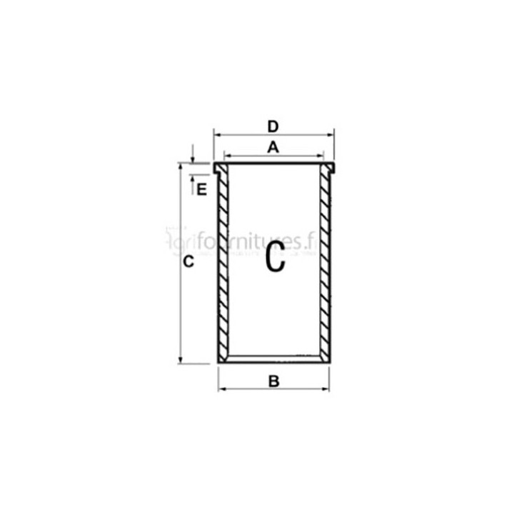 Chemise semi finie Ø 91.49 mm Bepco 30/36-7 pour moteur