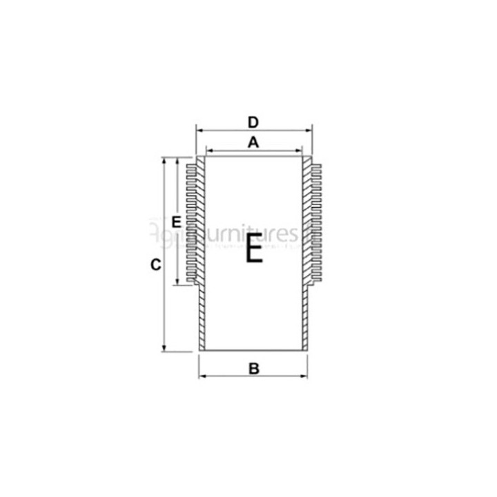 Chemise finie Ø 100 x 110.95 mm - l 212 mm Bepco 28/W50830 pour tracteur