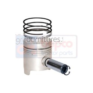 Piston avec segments Ø 111.76 mm - std Bepco 24/32-85 pour tracteur
