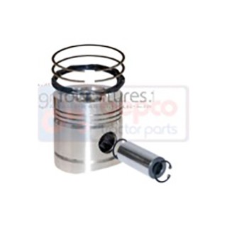Piston avec segments +0.020''- 0.51 mm Bepco 20/32-80B pour tracteur