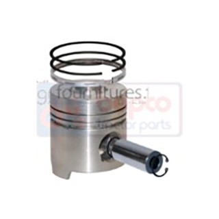 Piston avec segments Ø 100 mm - std Bepco 23/32-255 pour tracteur