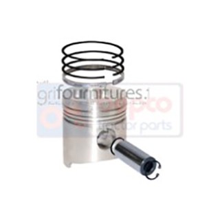 Piston avec segments Ø 100 mm - std Bepco 22/32-216 pour tracteur