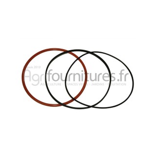 Joints de chemise rouge Ø 94 x 101x3.5 mm - noir Ø 101 x 105 x 2 mm Bepco 26/37-1