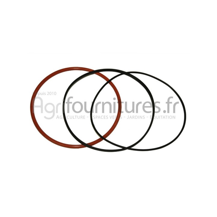 Joints de chemise rouge Ø 94 x 101x3.5 mm - noir Ø 101 x 105 x 2 mm Bepco 26/37-1