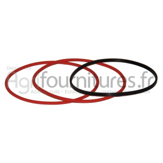 Joints de chemise rouge Ø 108x115 x 3.5 mm - noir Ø 101 x 105 x 2 mm Bepco 26/37-2
