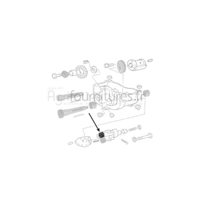 Pignon d'équilibreur Ø 32.70 mm - z9 Bepco 30/94-2 pour tracteur