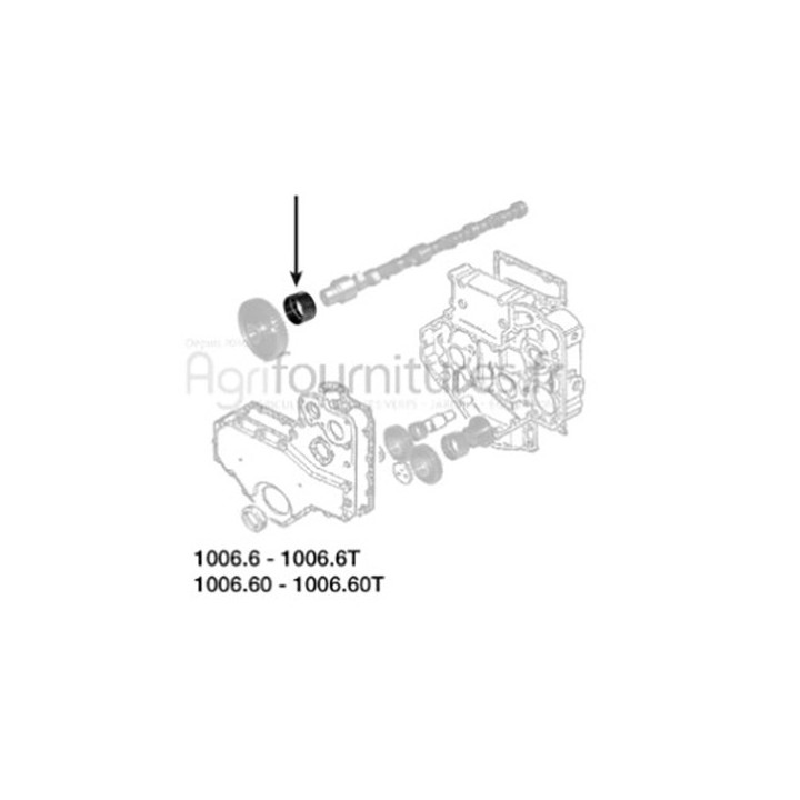 Bague d'arbre à cames Ø 50.8 x 55.6 x 31.7 mm Bepco 30/56-1 pour tracteur