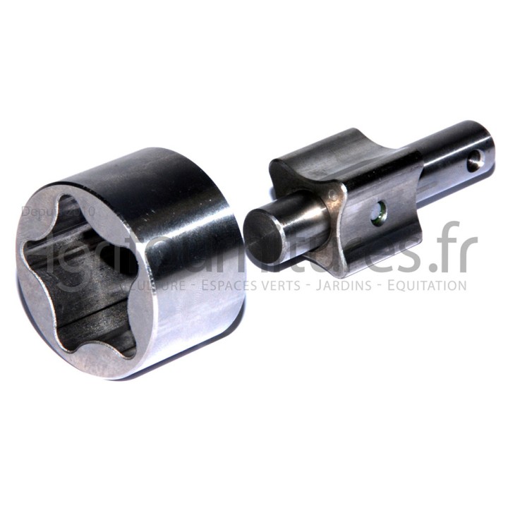 Arbre et rotor de pompe à huile Ø 40.55 mm Bepco 30/92-10 pour tracteur
